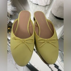 Ann Taylor ribbon flat mules